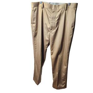Dockers mens Khaki Flat Front Dress Pants Size 36